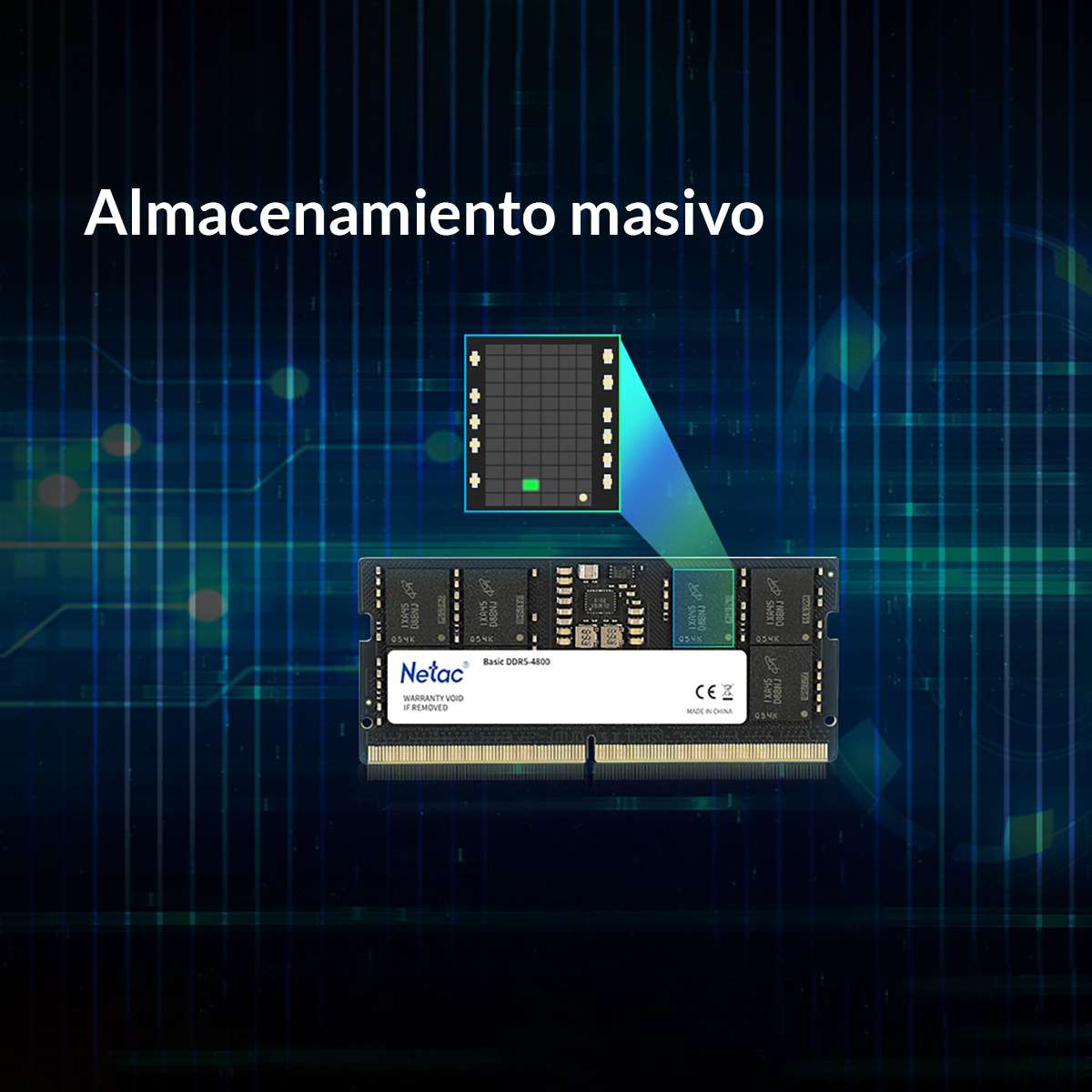 Memoria Netac Basic Sodimm 16GB DDR5 para Notebook